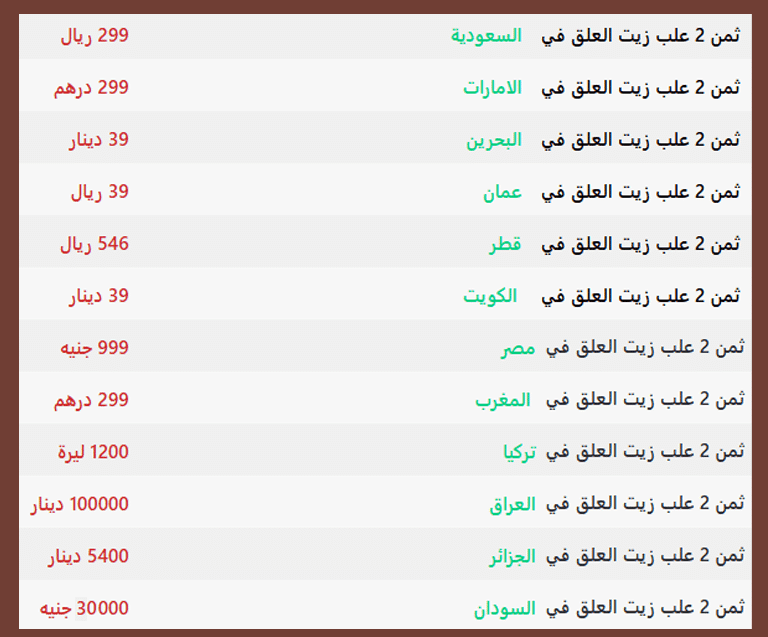 زيت العلق، ما هو زيت العلق، كيفية استعماله، نتائج مضمونة 6 price zite al alak 768x637 1dddddddd